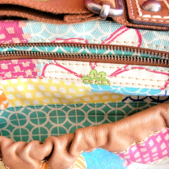 - Vintage Fossil Canvas Bag NWOT - Picture 5 of 7